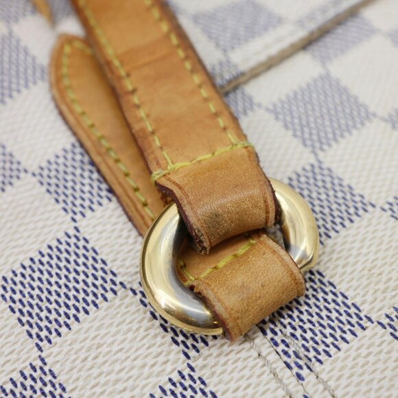 Louis Vuitton Totally MM Damier Azur Shoulder Bag White - Picture 8 of 14